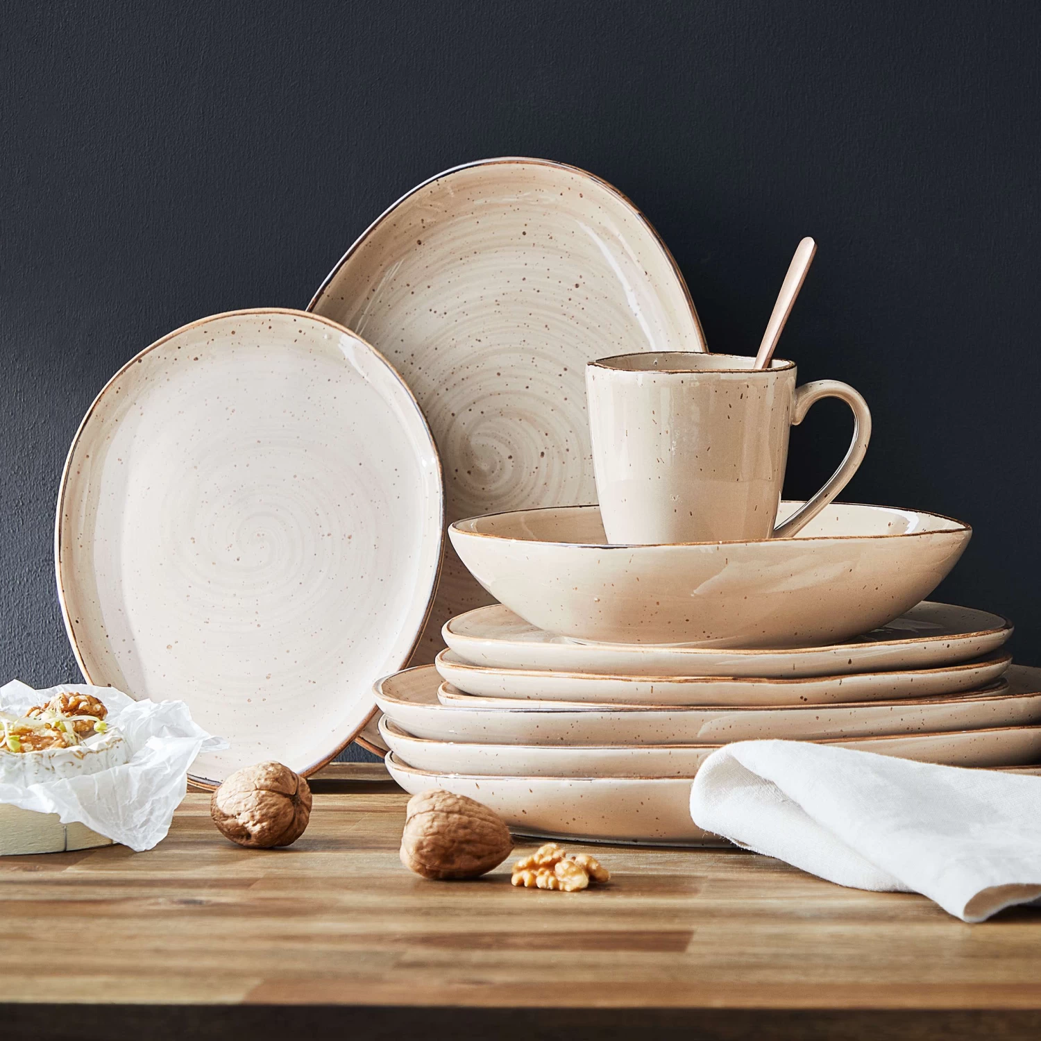 4x Schale 390ml FINCA In Beige – Bild 2