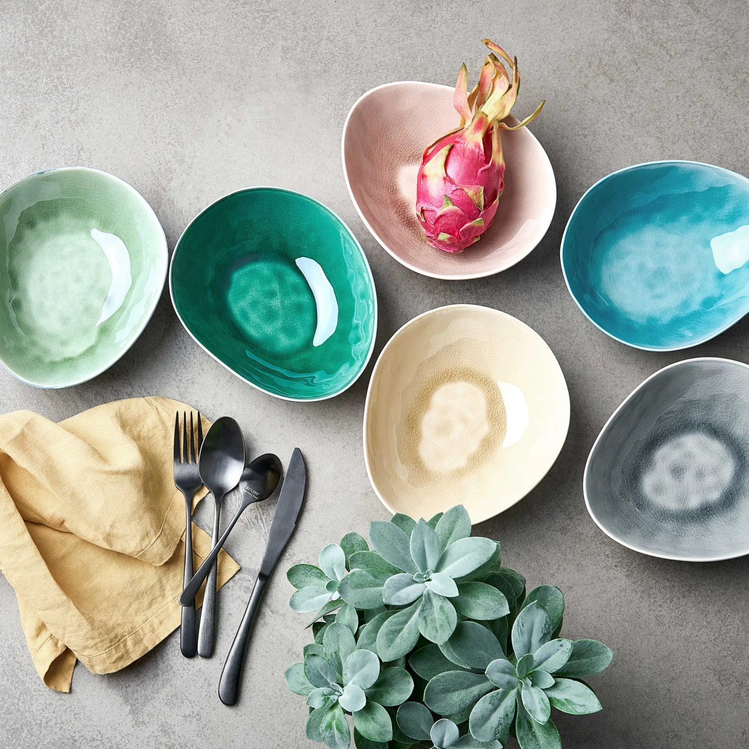 4x Schale 600ml DE LA ROYA In Dunkelgrün – Bild 2