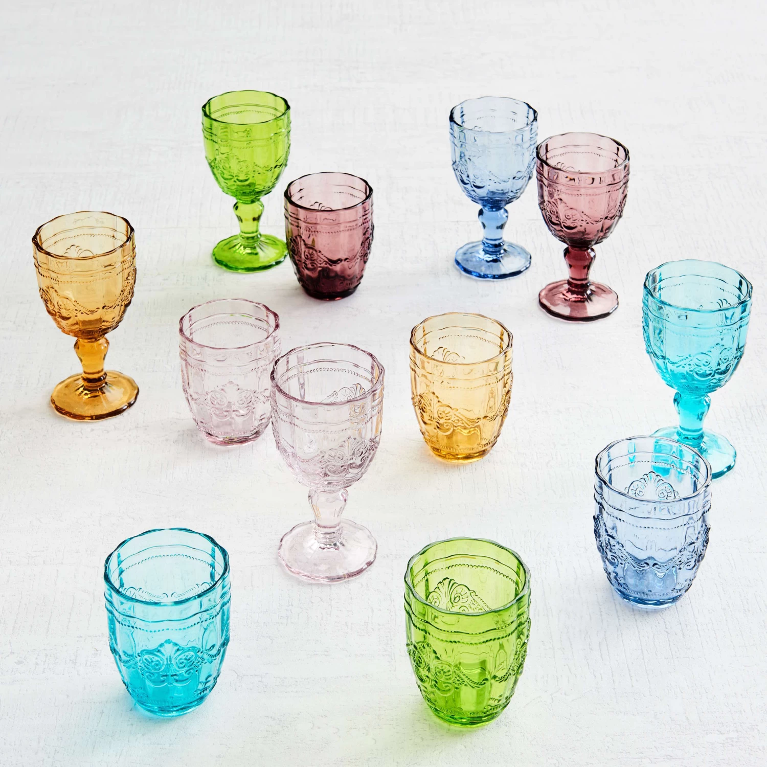 6x Gläser 250ml VICTORIAN In Grau – Bild 5