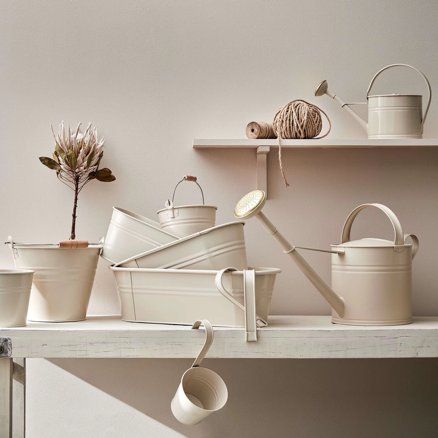 Eimer 2l ZINC In Beige – Bild 2