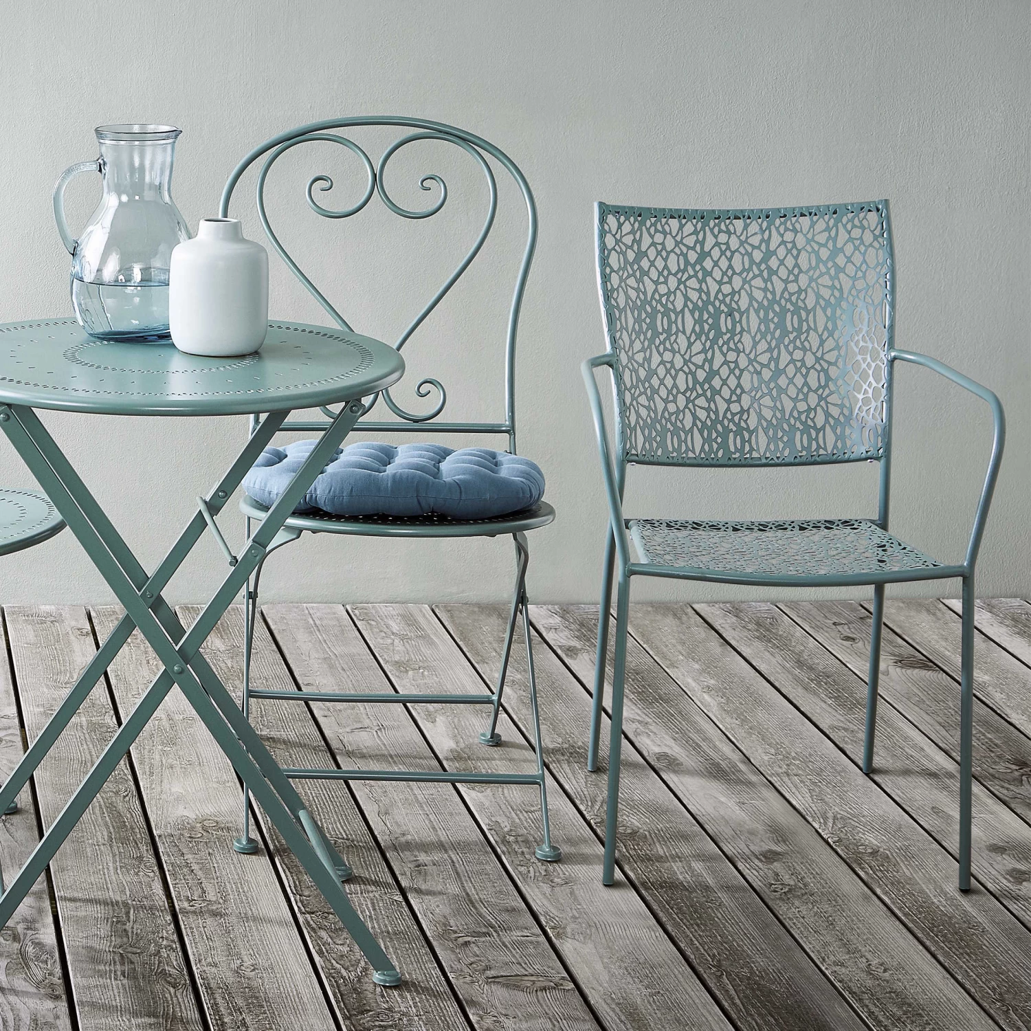 Gartenstuhl Stapelbar NANCY In Salbei – Bild 7