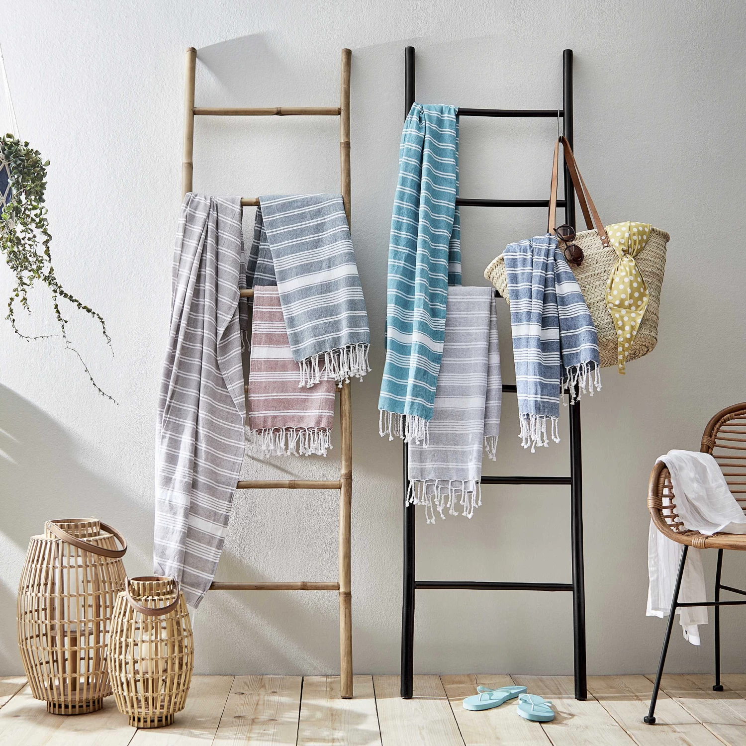 Hamamtuch L 170 X B 90cm SURFSIDE In Türkis – Bild 2