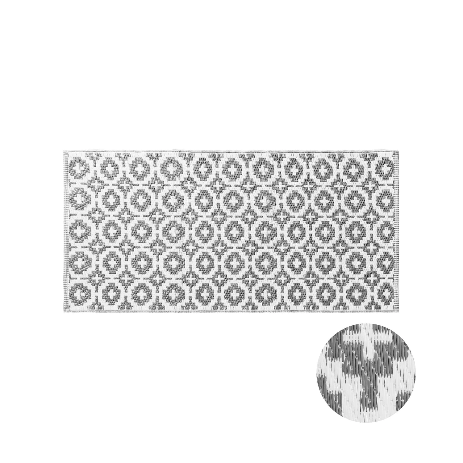 In- & Outdoor-LĂ€ufer Mosaik L 140 X B 70cm COLOUR CLASH In Grau