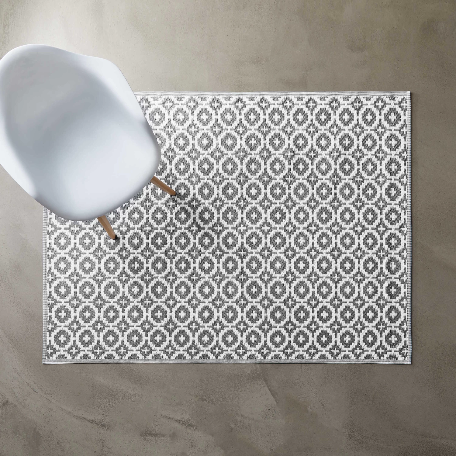 In- & Outdoor-Teppich Mosaik L 200 X B 150cm COLOUR CLASH In Taupe – Bild 3