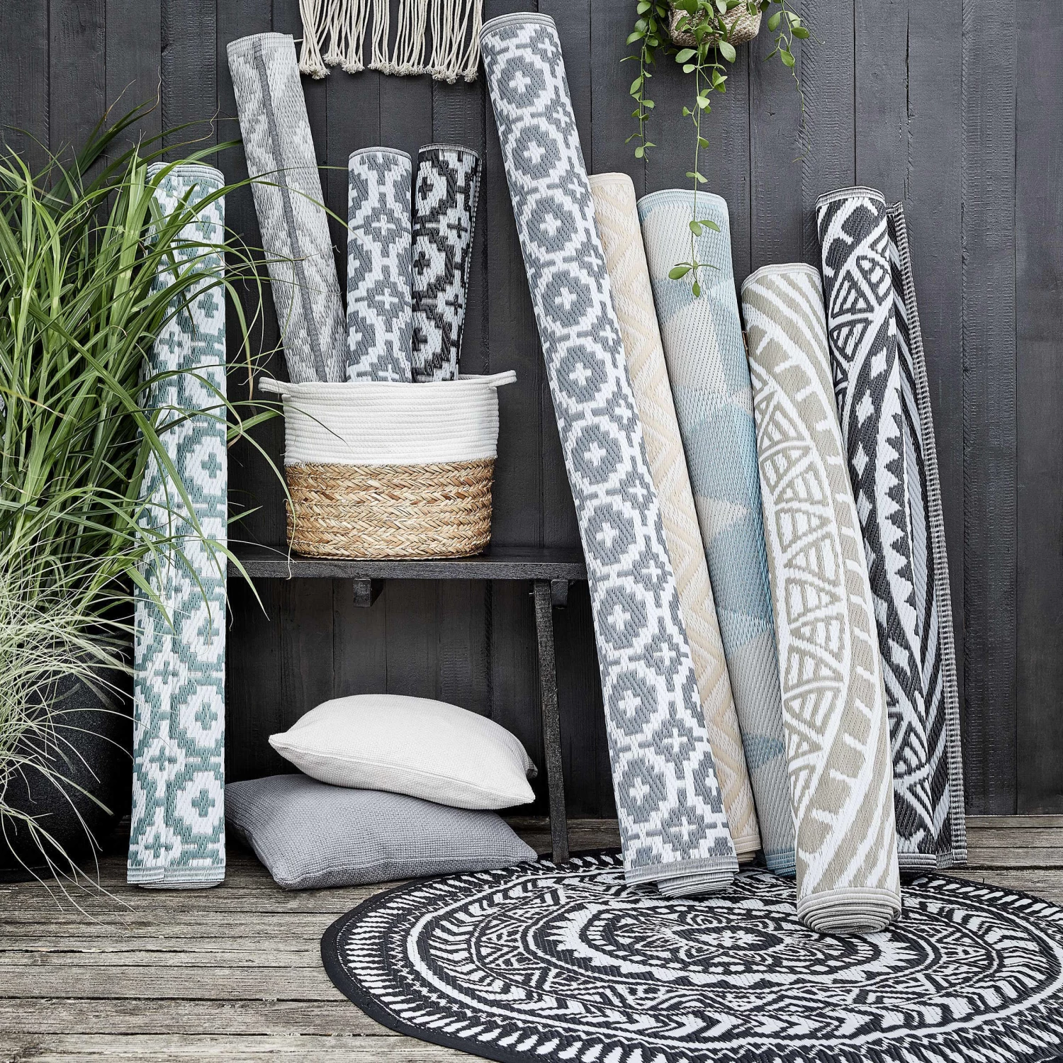 In- & Outdoor-Teppich Mosaik L 200 X B 150cm COLOUR CLASH In Taupe – Bild 6