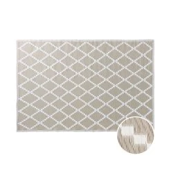 In- & Outdoor-Teppich Rauten L 180 X B 118cm COLOUR CLASH In Natur