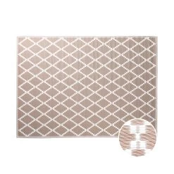 In- & Outdoor-Teppich Rauten L 200 X B 150cm COLOUR CLASH In Natur