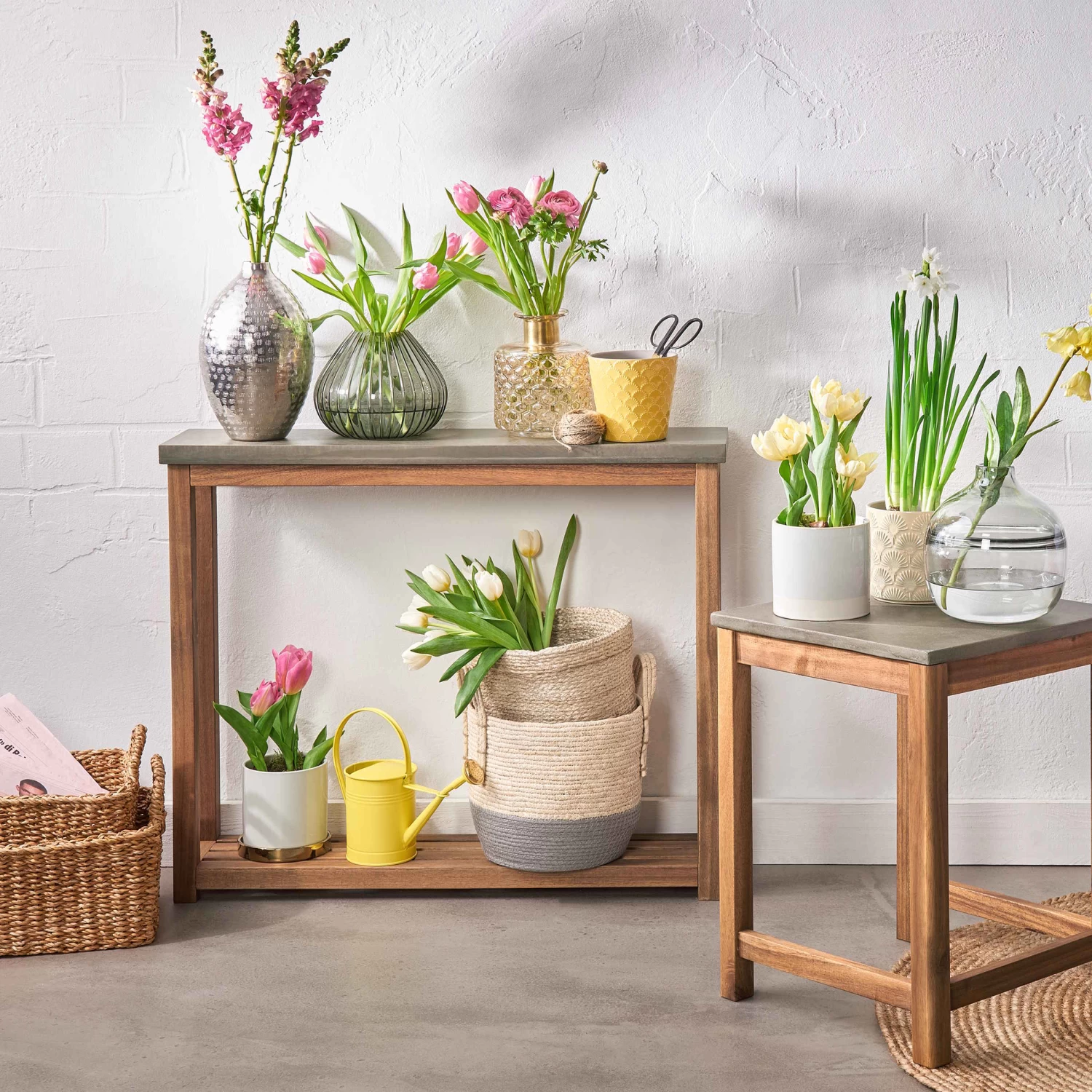 Konsole Mit Zementplatte CONCRETE In Natur-Grau – Bild 8