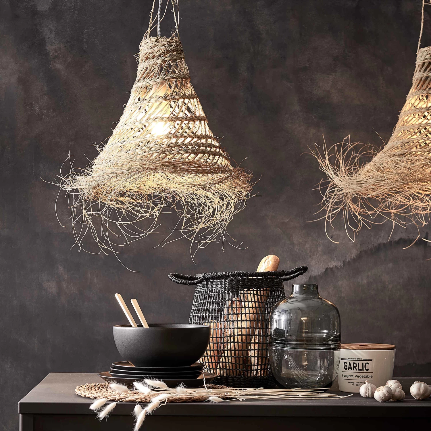 Lampenschirm Höhe 40cm BOMAS In Natur – Bild 2