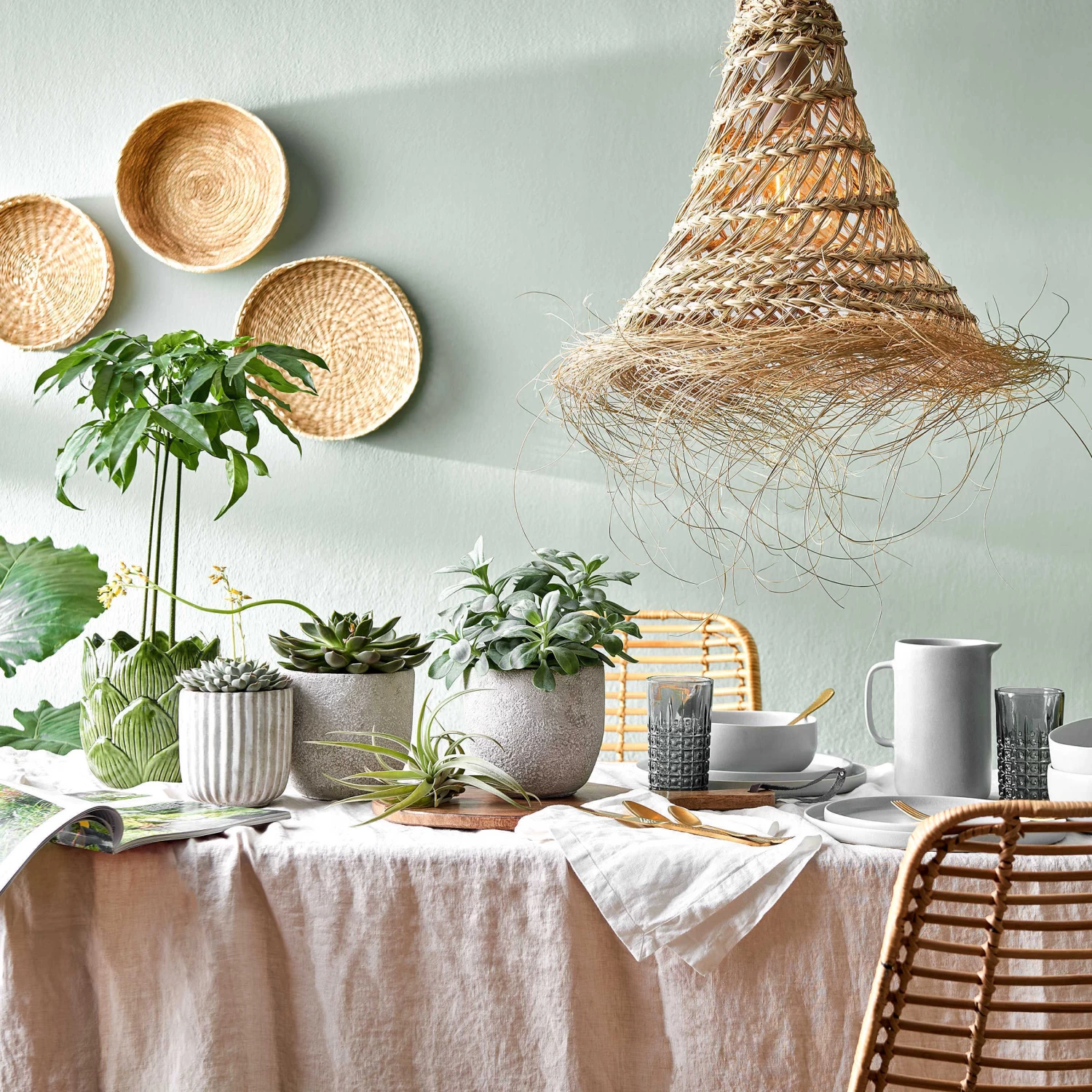 Lampenschirm Höhe 40cm BOMAS In Natur – Bild 8