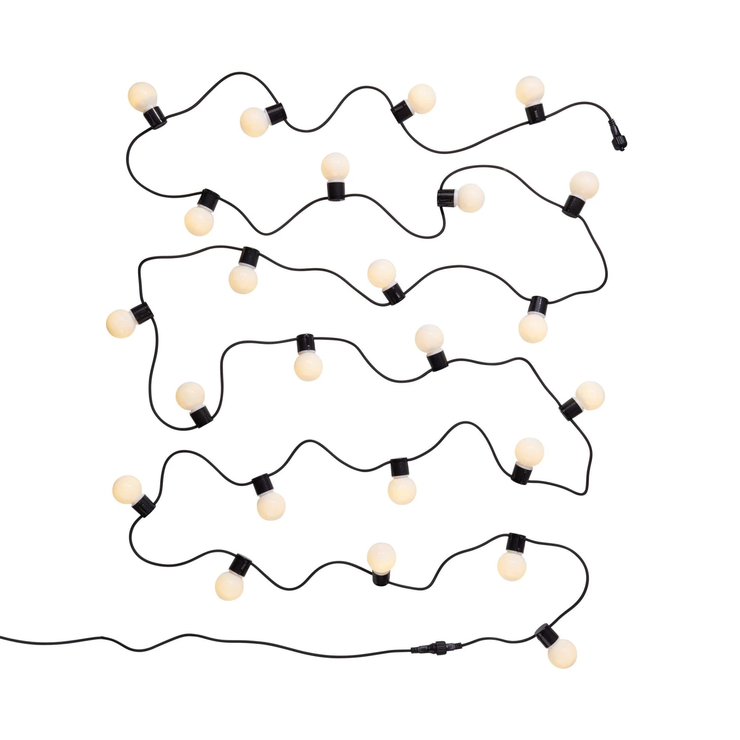Lichterkette 24 Lichter Outdoor Länge 11m SUNSET In Schwarz-Weiß – Bild 3
