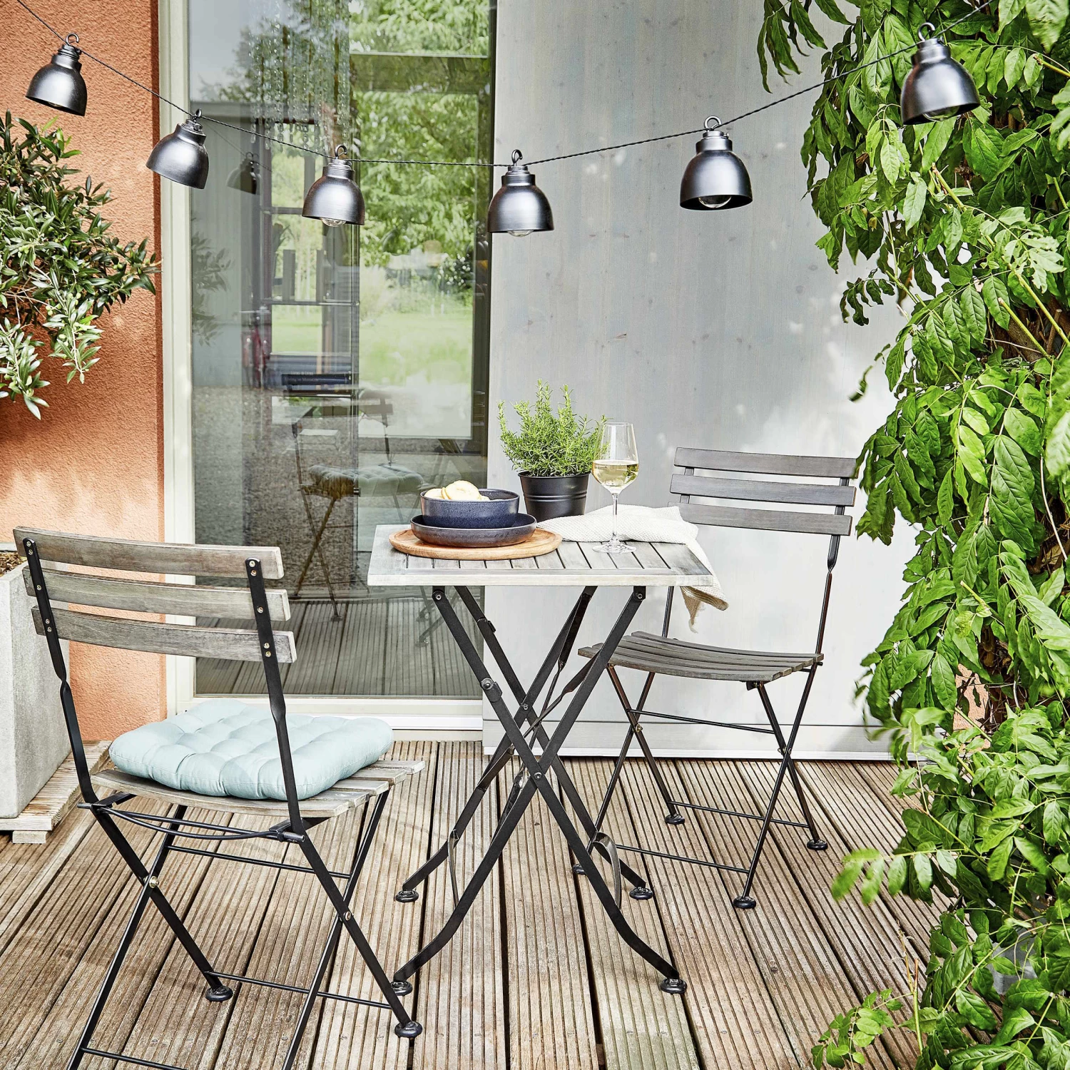 Metall-Lampenkette Mit Stecker WAREHOUSE In Schwarz – Bild 7