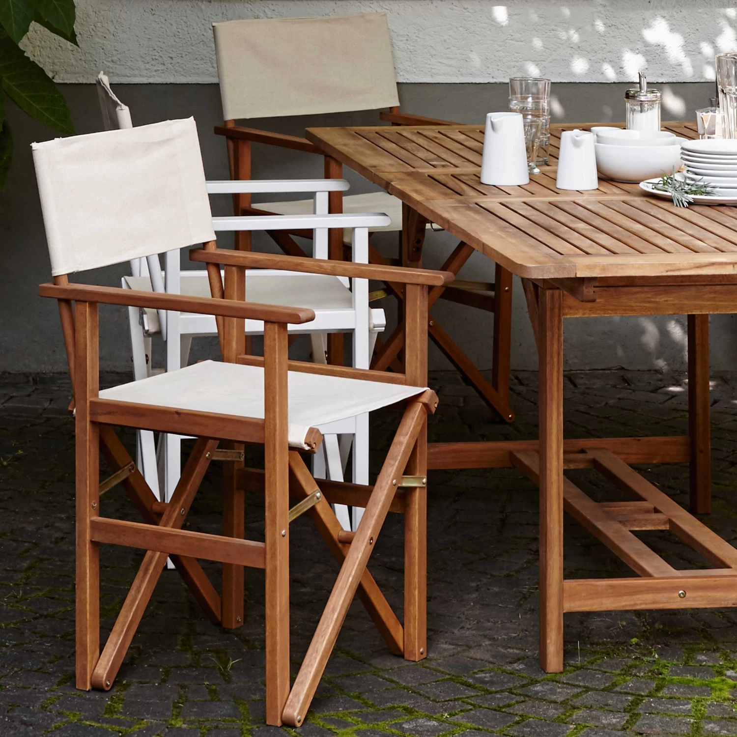 Regiestuhl HOLLYWOOD In Creme – Bild 2