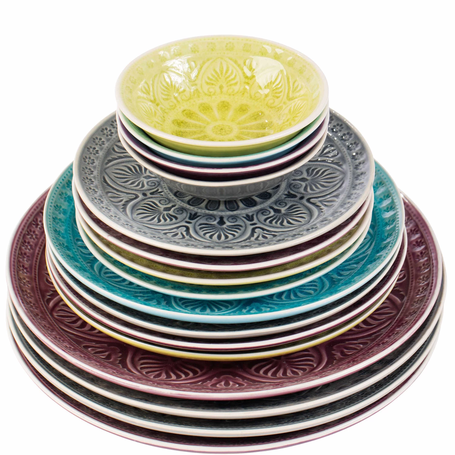 Teller Ø25cm SUMATRA In Hellgrün – Bild 4