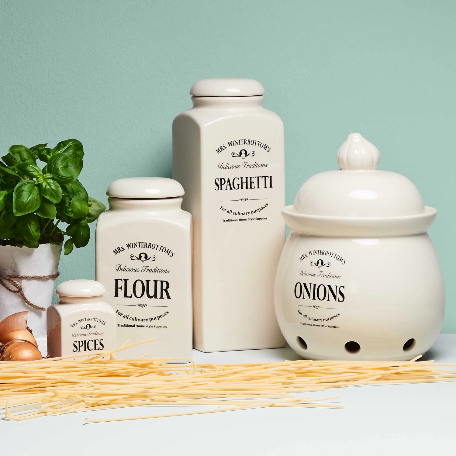 Zwiebeltopf Ø 19,5 Cm MRS. WINTERBOTTOM'S In Creme – Bild 2